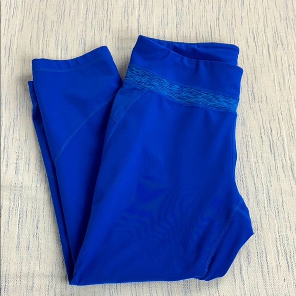 Talbots Blue Capri Workout Active Leggings - Picture 1 of 7